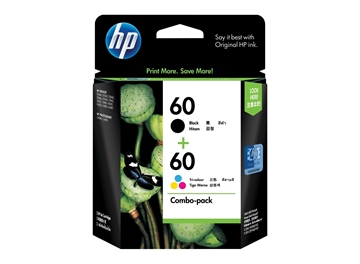 HP 60 2-pack Black/Tri-color Original Ink Cartridges
