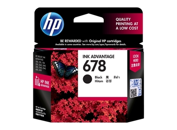 HP 678 Black Original Ink Advantage Cartridge