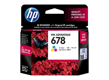 HP 678 Tri-color Original Ink Advantage Cartridge