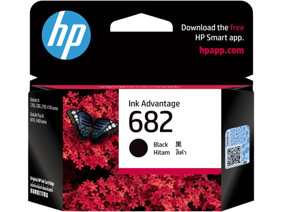 Picture of HP 682 Black Original Ink Advantage Cartridge (3YM77AA)
