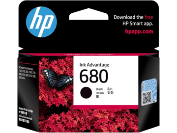Picture of HP 680 Black Original Ink Advantage Cartridge (F6V27AA)