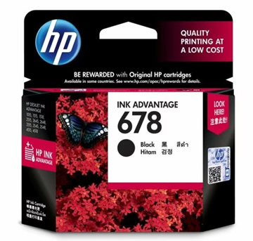 Picture of HP 678 Black Original Ink Advantage Cartridge (CZ107AA)
