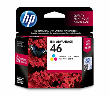 Picture of HP 46 Tri-Colour Original Ink Advantage Cartridge (CZ638AA)