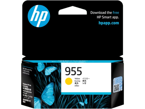 Picture of HP 955 Yellow Original Ink Cartridge (L0S57AA)