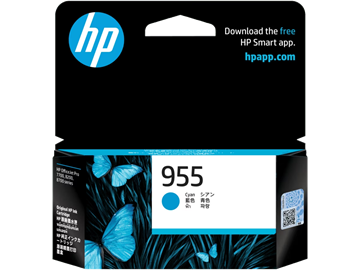 Picture of HP 955 Cyan Original Ink Cartridge (L0S51AA)