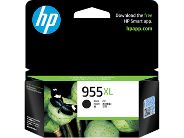 Picture of HP 955XL High Yield Black Original Ink Cartridge (L0S72AA)