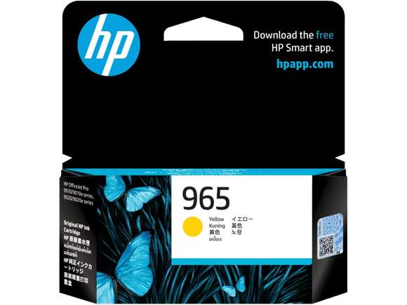 Picture of HP 965 Yellow Original Ink Cartridge (3JA79AA)