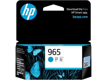 Picture of HP 965 Cyan Original Ink Cartridge (3JA77AA)