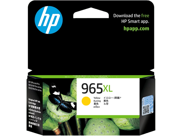 Picture of HP 965XL High Yield Yellow Original Ink Cartridge (3JA83AA)