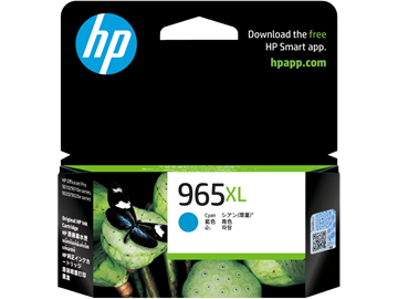 Picture of HP 965XL High Yield Cyan Original Ink Cartridge (3JA81AA)
